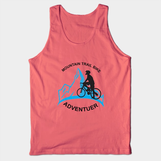 Happiness in the mountains, mountain bike lovers Tank Top by Artlab